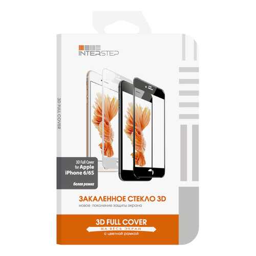 Защитное стекло InterStep для iPhone 6/6s+ White