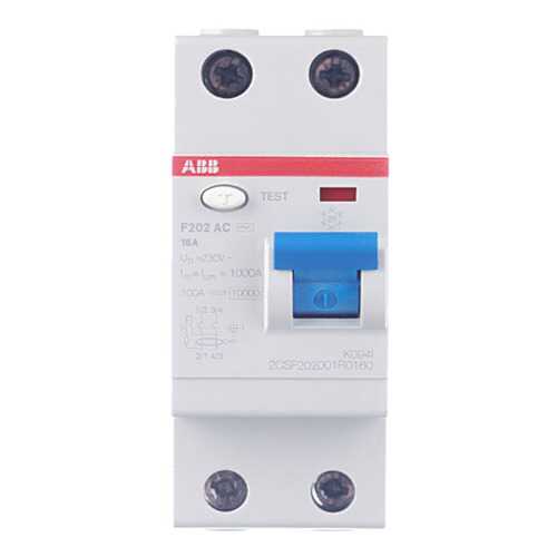 УЗО ABB F202 2Р 16А 10mA (AC), 2CSF202001R0160