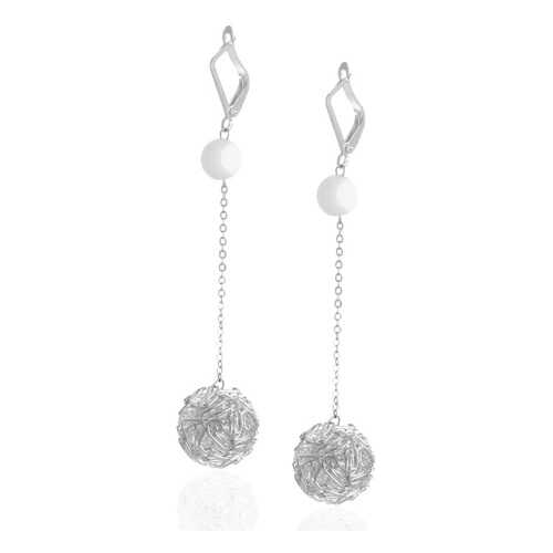 Серьги Lattrice 53577618 белые