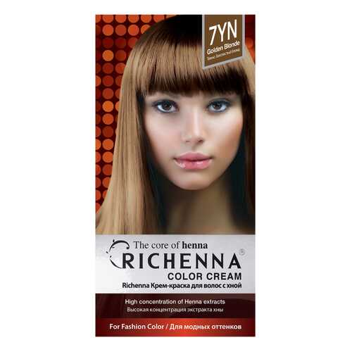 Краска для волос RICHENNA Color Cream 7YN Golden Blonde