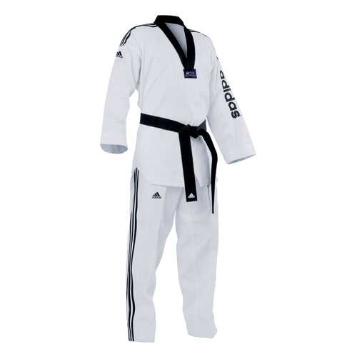 Добок для тхэквондо Adidas WTF Adi-SuperMaster 2 белый с черным воротником 190 см