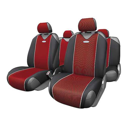 Комплект чехлов-маек Autoprofi Carbon CRB-802 RD
