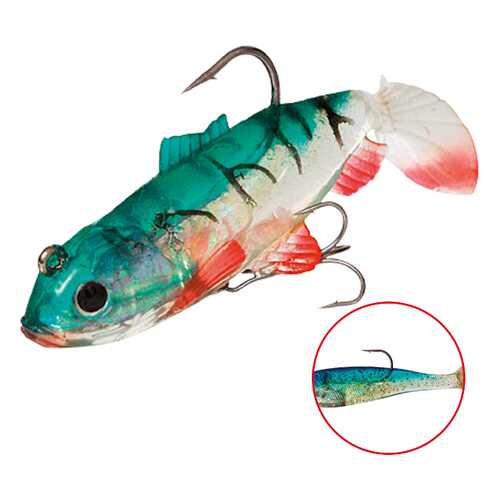 Виброхвост оснащенный Mikado Crystal Fish WXH-63 10 см, 64, 2 шт.