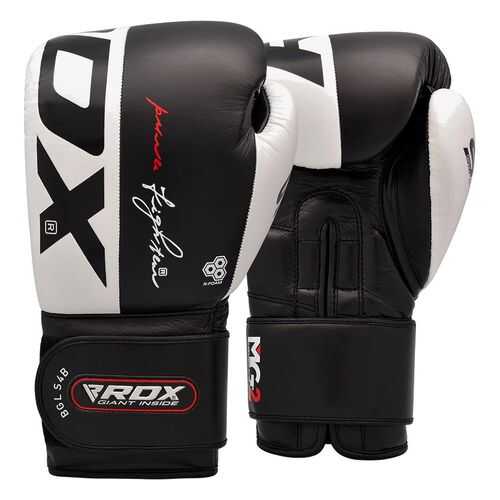 Боксерские тренировочные перчатки RDX LEATHER S4 BLACK