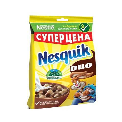 Готовый завтрак Nesquik duo шоколадный 250 г