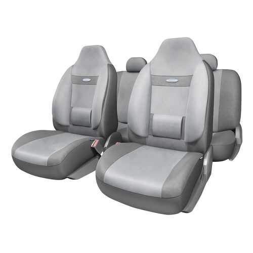 Комплект чехлов на сиденья Autoprofi Comfort COM-1105H D.GY/L.GY (M)