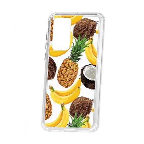 Чехол Kruche Huawei P40 Print Тропический микс