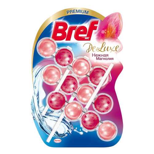 Туалетный блок Bref de luxe твердый нежная магнолия 3*50 г