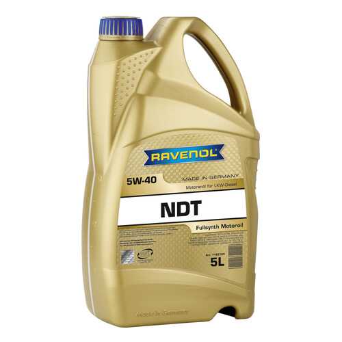 Моторное масло Ravenol NDT SAE 5W-40 5л