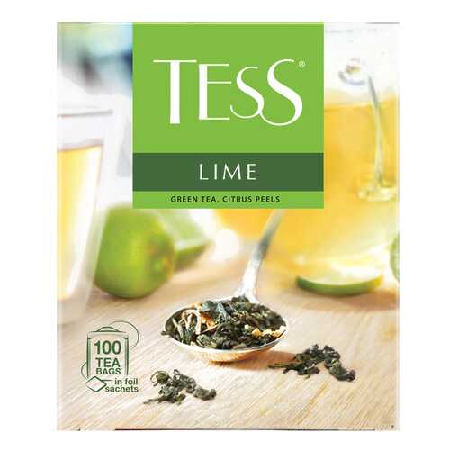 Чай зеленый Tess Lime 100 пакетиков