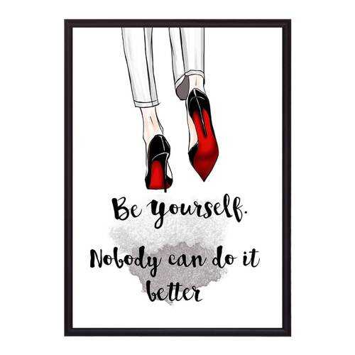 Постер в рамке Be yourself 30х40 см