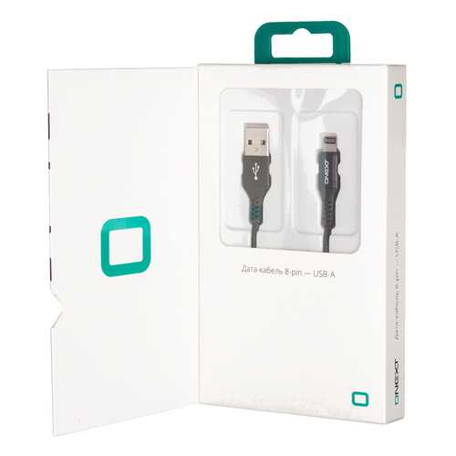 Дата-кабель ONEXT Lightning 1,2м Black