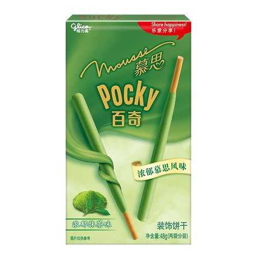 Палочки Glico Pocky со вкусом мусса из зеленого чая Матча 48 г