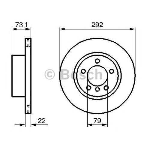 Тормозной диск Bosch 0986479214