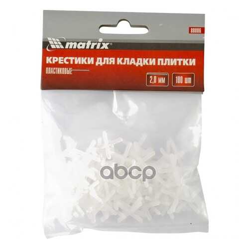 Крестики, 2,0 мм, для кладки плитки, 100 шт,// MATRIX