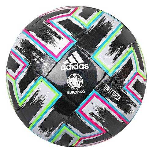 Мяч футбольный Adidas Uniforia Training, 5, черный, тренировочный, машинная сшивка