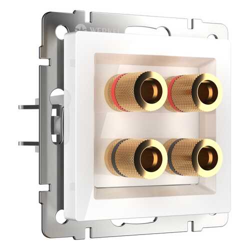 Аудио розетка Werkel акустическая WL01-AUDIOx4 a030771 белый