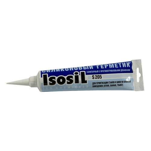 Герметик силиконовый Isosil S205, белый, 115 мл