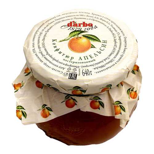 Конфитюр d'arbo Апельсин 640г Австрия