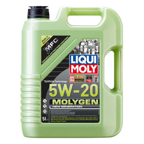 Моторное масло Liqui moly Molygen New Generation 5w-20 5л