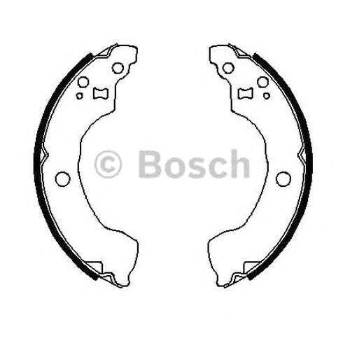 Комплект тормозных колодок Bosch 0986487691