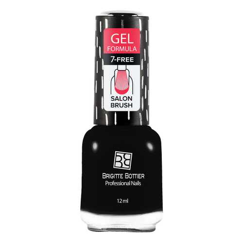 Лак с гелевым эффектом Brigitte Bottier Gel Formula тон 20 черный, 12 мл