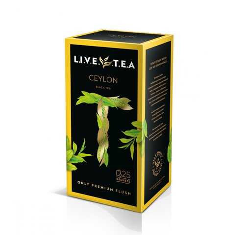 Чай Live Tea Ceylon черный 25 пакетиков