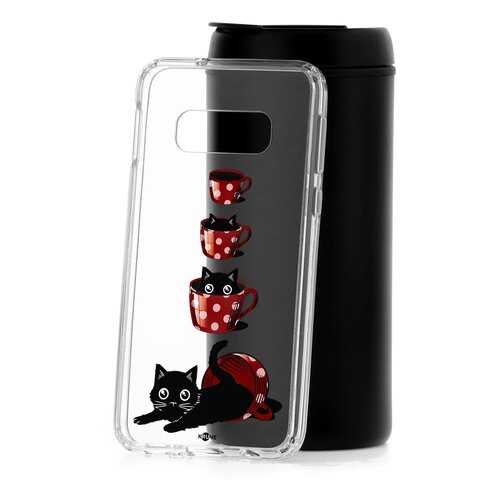 Чехол Samsung Galaxy S10e Kruche Print Котенок в чашке