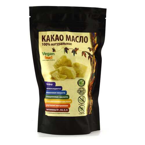 Какао-масло натуральное Vegan Food 200 г