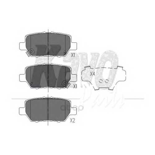Колодки тормозные kavo parts KBP2040