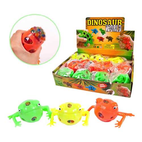 Игрушка-антистресс Junfa Toys Мялка Dinosaur World Лягушка, в ассортименте