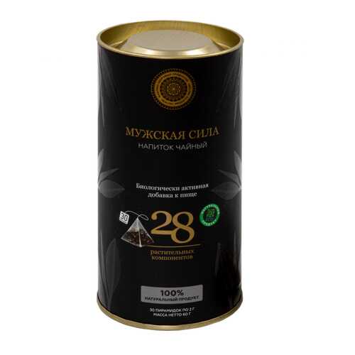 Чай Фабрика Здоровых Продуктов Energy Tea Мужская сила чёрный с травами 30 пирамидок