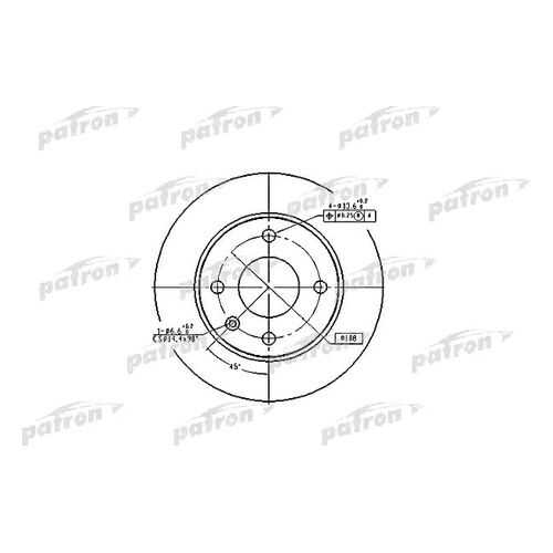 Тормозной диск PATRON PBD1650