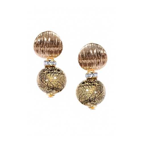 Серьги Perla Metallo Rotondo Grande CaDoro 09030617 черные