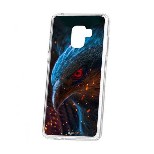 Чехол Kruche Samsung Galaxy A8+ 2018 (A730) Print Орел