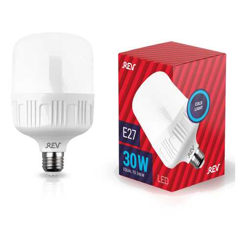Лампа светодиодная REV T100 E27 30W, 6500K, PowerMax, дневной свет