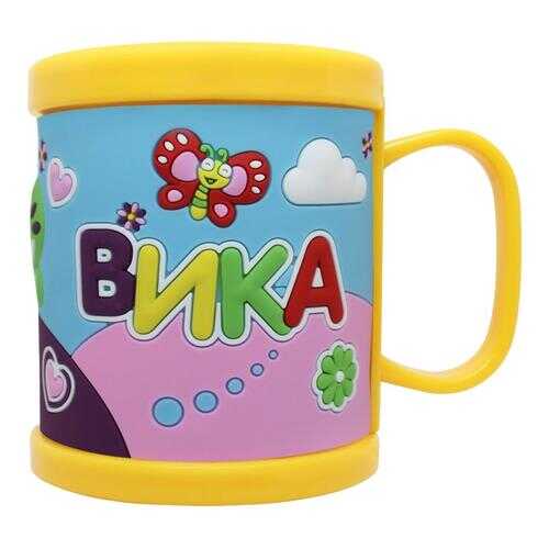 Детская кружка 3D Be Happy с именем Вика