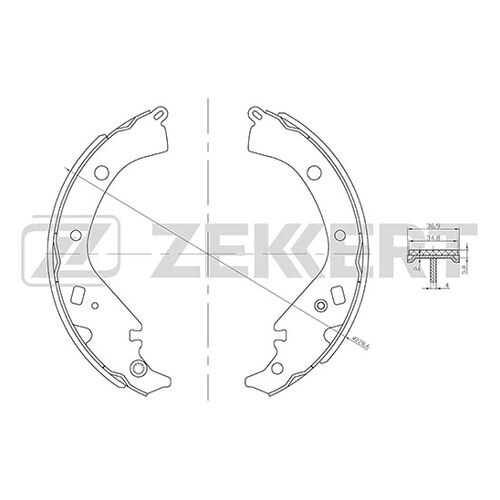 Комплект тормозных колодок ZEKKERT BK-4111