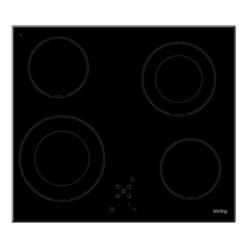 Встраиваемая варочная панель электрическая Korting HK 62031 B Black