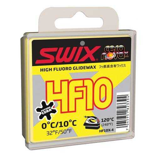 Мазь скольжения Swix HF10X Yellow +10C/0C 40 мл