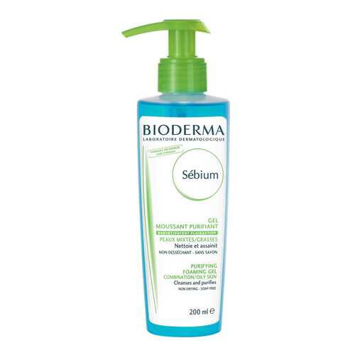 Пенка для умывания BIODERMA Sebium Purifying Foaming Gel с помпой 200 мл
