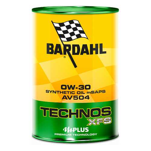 Моторное масло BARDAHL 0W30 C3/VW 504-507 C60 TECHNOS XFS AV504 1л ACEA