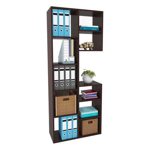 Стеллаж MFMaster MAS_MST-SSR-02-R-16VE 69,8х30х171,6 см, венге