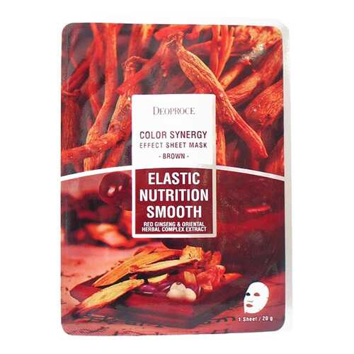 Маска для лица Deoproce Color Synergy Effect Sheet Mask Brown 20 г