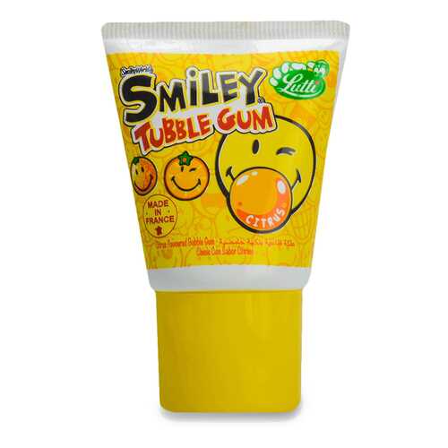 Жевательная резинка Lutti Tubble Gum Smiley (Citruc) 35г Франция