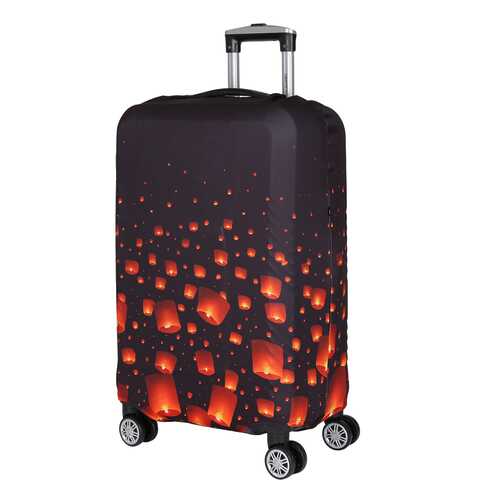 Чехол для чемодана Fabretti W1014 черный/оранжевый S