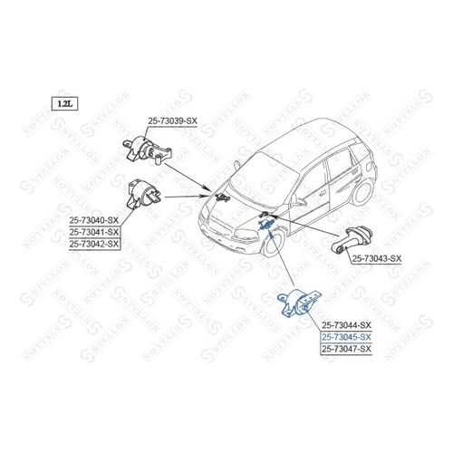 Опора двигателя STELLOX 25-73045-SX