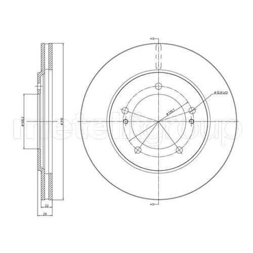 Тормозной диск METELLI 23-0697