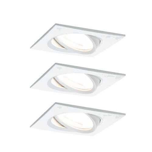 Светильник встраиваемый, комплект Nova Coin LED 3x6,5W Ws m/A 93454