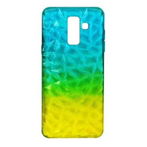 Чехол Crystal Krutoff для Samsung Galaxy A6+ (SM-A605) Yellow/Blue